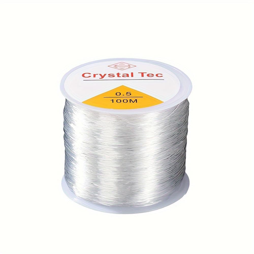 TEMU 39 Inches Diy Beading Cord - Strong Stretchable For Necklaces & Bracelets - Plastic Elastic String For Accessories, High Quality &