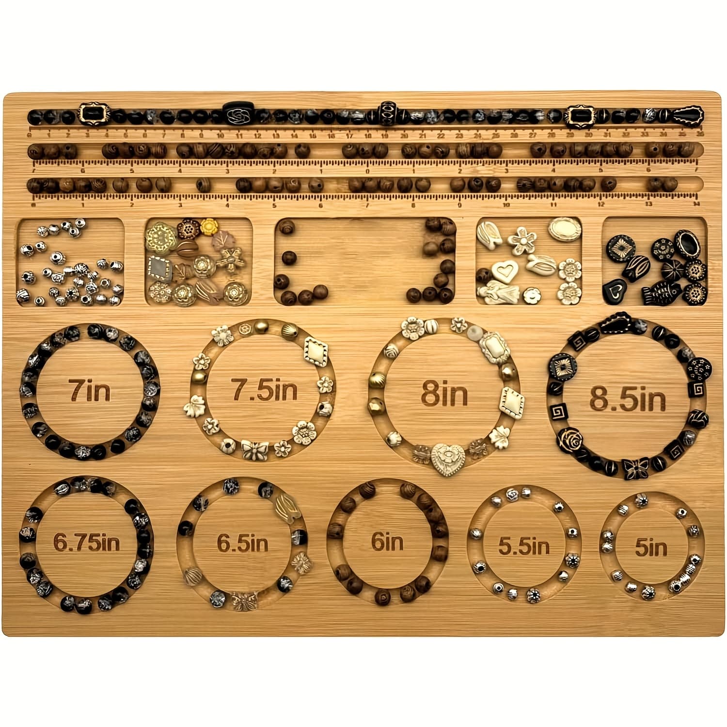 TEMU -made Bead Board, Bead Board For Jewelry Bracelet, Bead Tray Design Mat Necklace, Bracelet, Diy Design, Bracelet Bead Board For Bracelet, Jewelry Making, Necklace Diy Braided Bead Board
