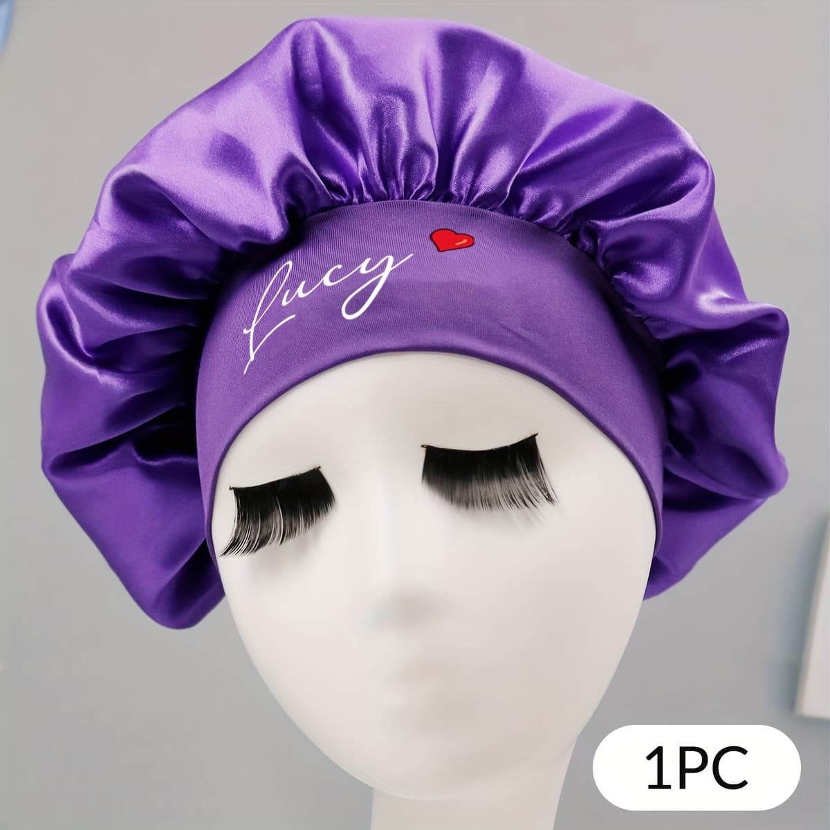TEMU Custom Bonnet With Name, Personalized Bonnet, Customized Bonnet For Sleeping Women, Customizable Satin Bonnet, Hair Bonnet, Bonnet For Sleeping, Beauty , Birthday Gifts, Mom, Men, Women