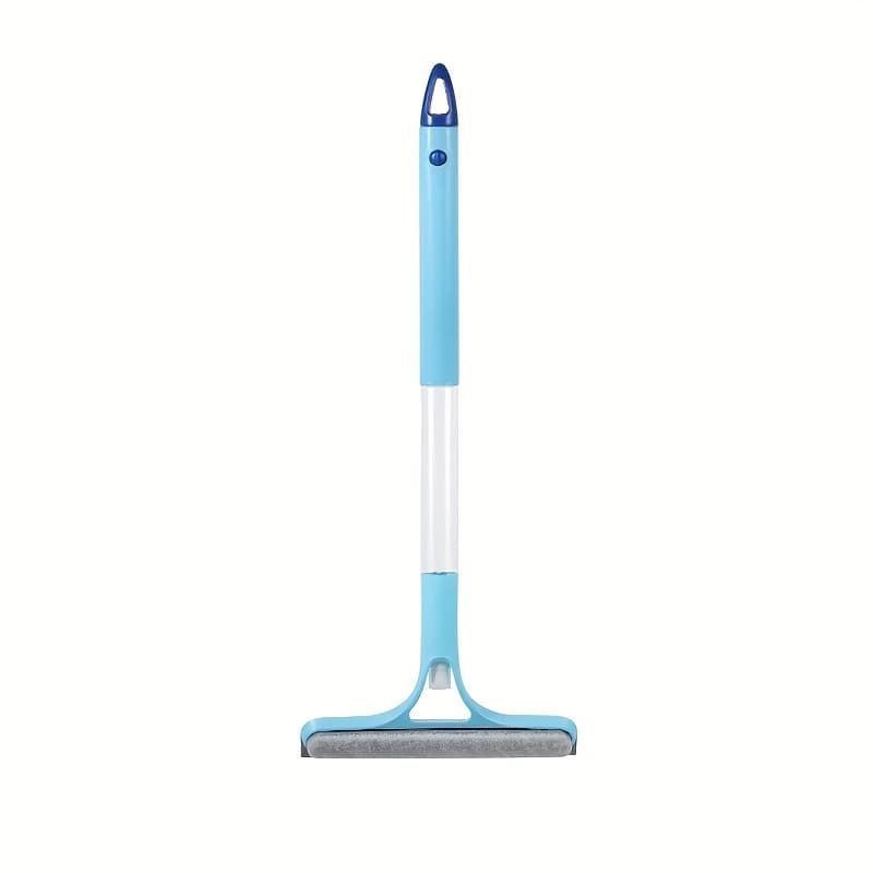 TEMU Window Cleaning With Brush, Double-sided, Can Wipe And Scrape, With Spray Bottle, Cleaning Mirror, Car Handheld Spray Bottle Glass Scraper