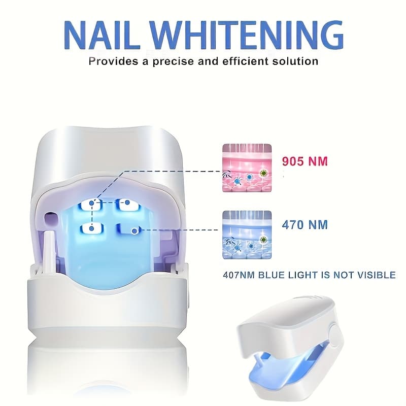 TEMU Nail Whitening Lamp, Used For Toenails And , Turns Gray To White, Small And Portable, Usb Charging, Easy To Carry