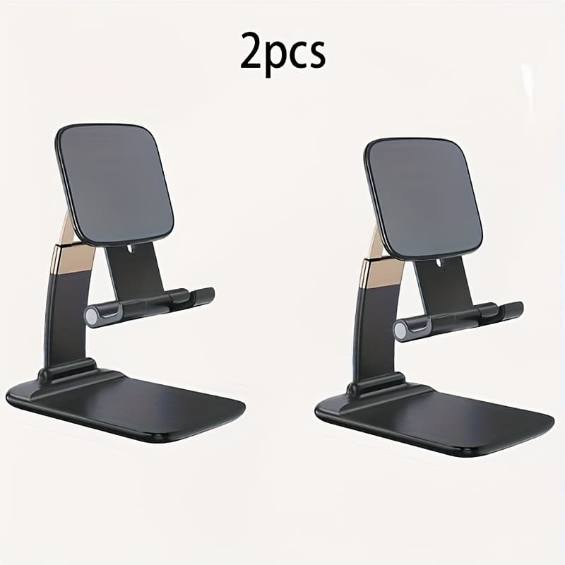 TEMU Set Of 2 Adjustable Stands For Phones And Tablets - Ideal For Remote Learning And Office Work, Works With Smartphones And Tablets