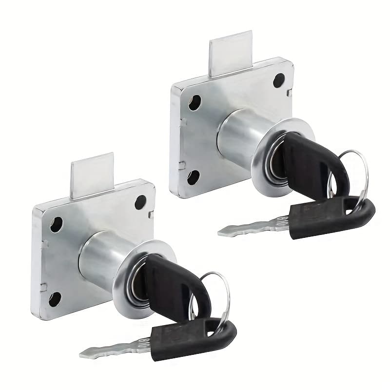 TEMU 2/6/10sets Of Advanced Drawer Locks Furniture Locks Home Security Modern Locks Sturdy Adjustable Office Desk Locks