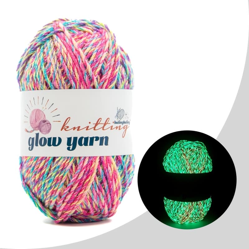 TEMU 1 Pack Of Acrylic Luminous Yarn, Multiple Colors , 78 Yards Each, 30g/1.06oz, For Crochet And Knitting