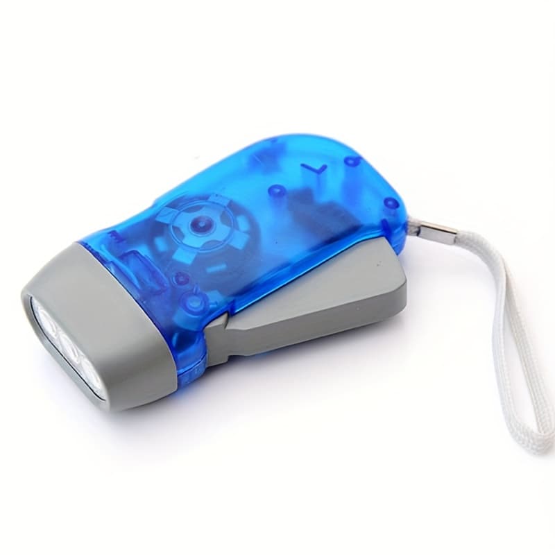 TEMU Self Powered Hand Cranked Flashlight With 3 Bright Led Lights, Used For Camping, Home, And Emergency Survival, A Must-have Hand Cranked Electric Flashlight