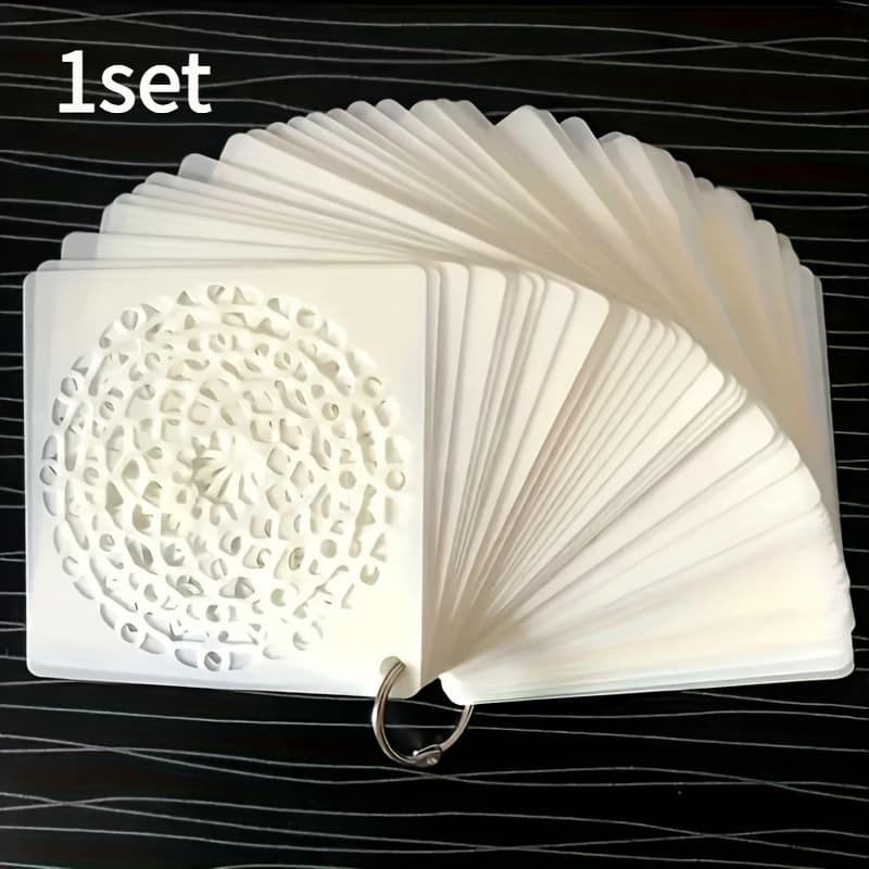 TEMU 1 Set, 36 Sheets Of Luxurious Mandala Template Sets, Durable, Reusable And Easy-to- Plastic Craft Painting Templates, Suitable For Creative Diy Art Projects, Home Decoration, Rock Paintings, Etc
