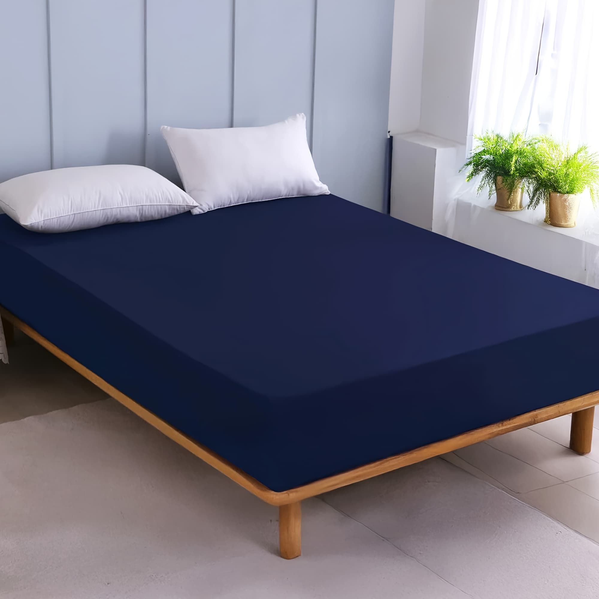 TEMU Mattress Protector, High Quality 14" Deep Pocket Mattress Cover Fitted Sheet Style With Elastic Rubber Band, Washable And