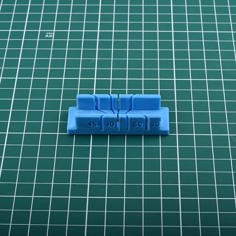 TEMU Compact Multi-angle Mini Model Cutting Guide - Portable Plastic Tool Cuts At 30, 45, 60, - Ideal For Intricate Model Assembly & Crafting Projects