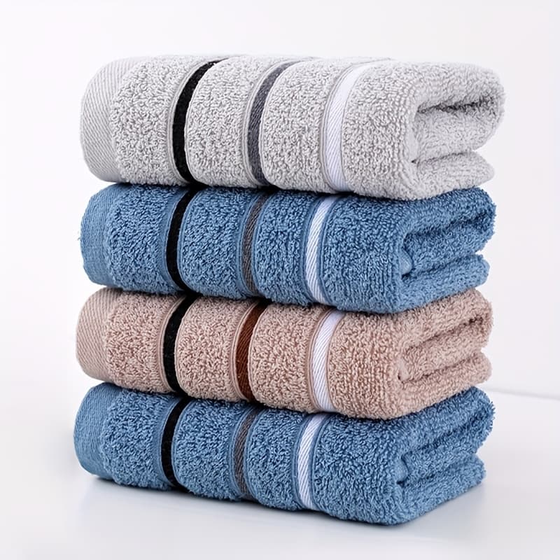 TEMU [random Color]2pcs And Absorbent Towels - Ideal For Home Use, Great Gift For Holidays And Special Occasions, Wash Cloths