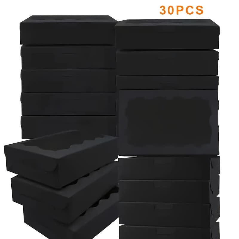 TEMU 30pcs Window Gift Packaging Box, Elegant Gift Boxes Suitable For Weddings, Birthdays, Graduations, Holiday Party Gifts