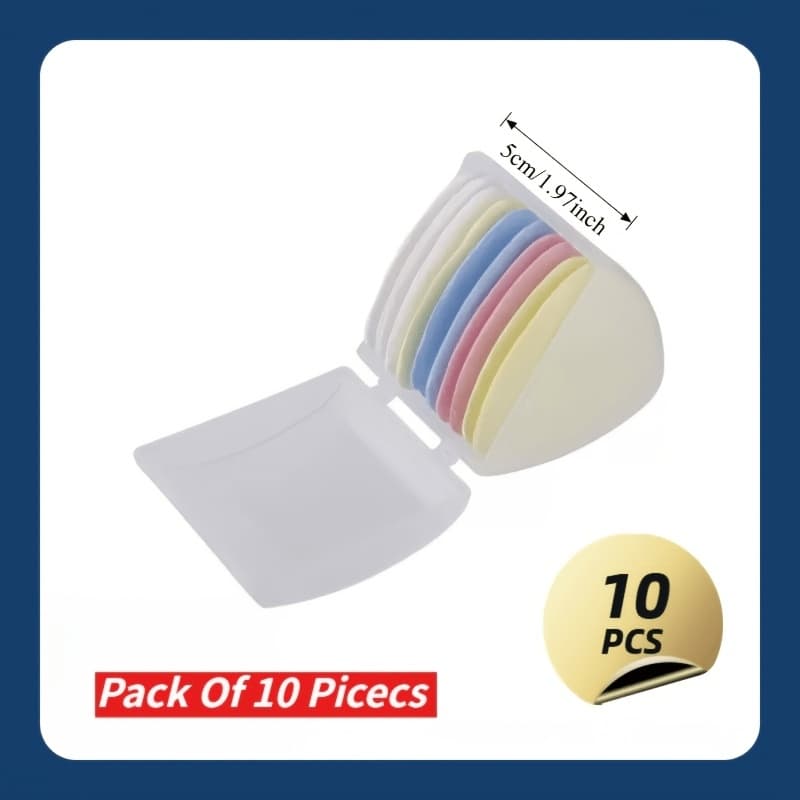 TEMU 10pcs Set Of High-quality Multi-colored Fabric Chalk With Protective Case, Erasable Fabric Marking Stickers, Clothing Pattern Sewing Kit, Needle And Thread Supplementary Supplies