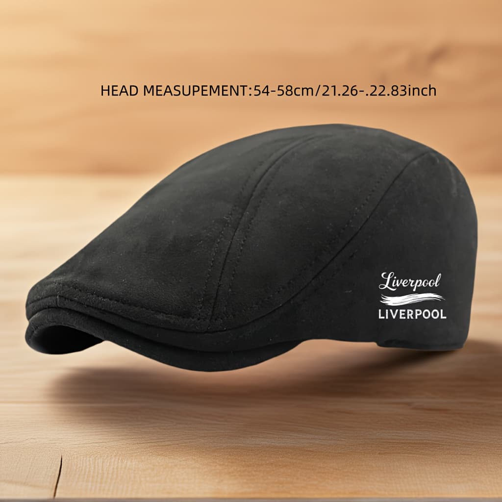 TEMU Hat Beret Spring And Autumn British Style Flat Retro Flat