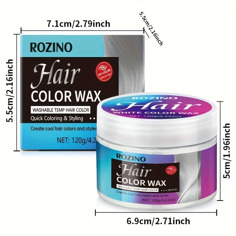 TEMU []white Hair Dye, Semi-permanent, Fade-resistant, Allowing You To Color Men And Women, Gentle And Non-irritating To The Scalp, Suitable For All Hair Types