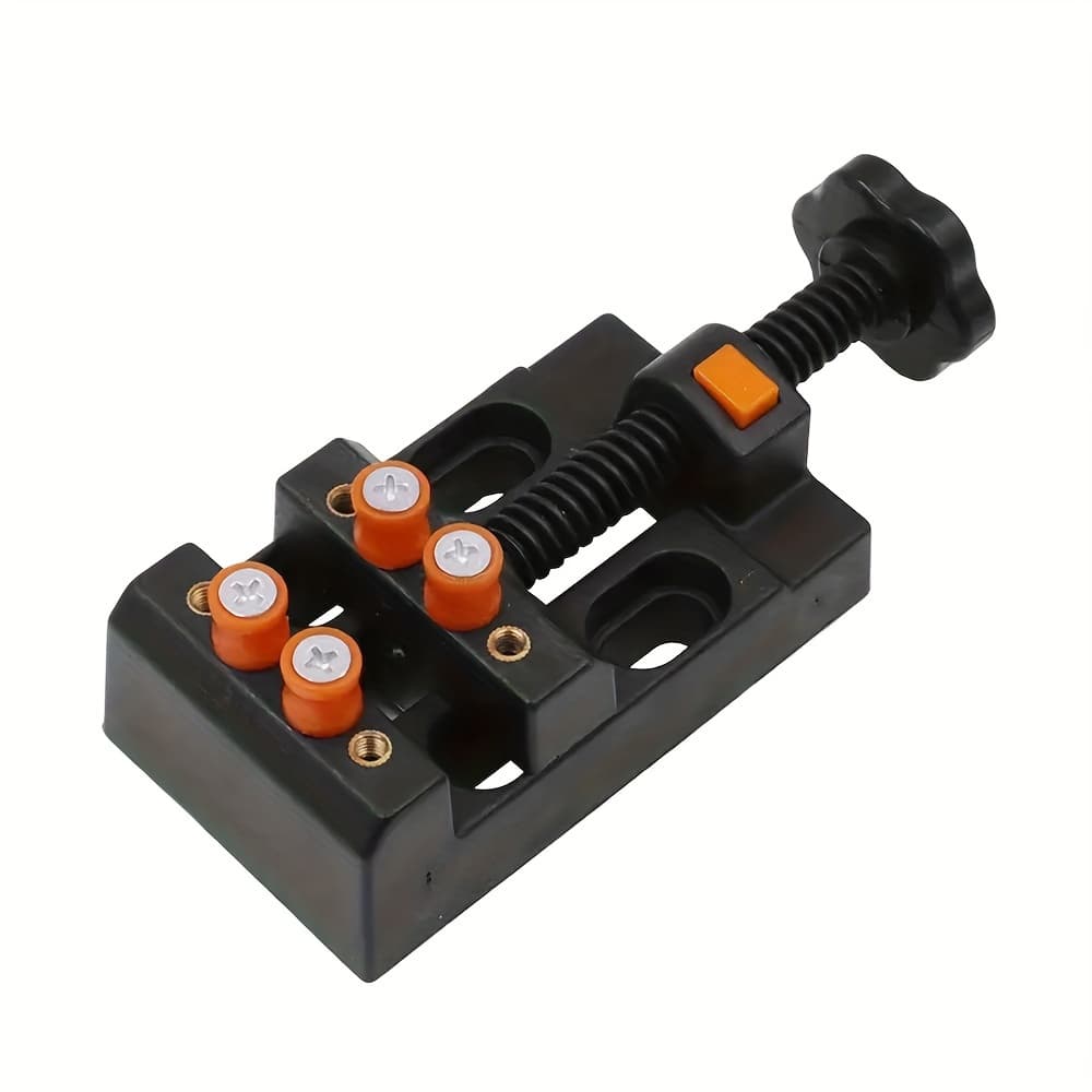 TEMU 1pc Quick-fixing Tool, Mini Drill Press Vise Clamp, Olive , For Jewelry Walnut Core Watch Repair Clamp, Engraving Bench Tool, Mini Game Carving, Punching Small Clamp Bed