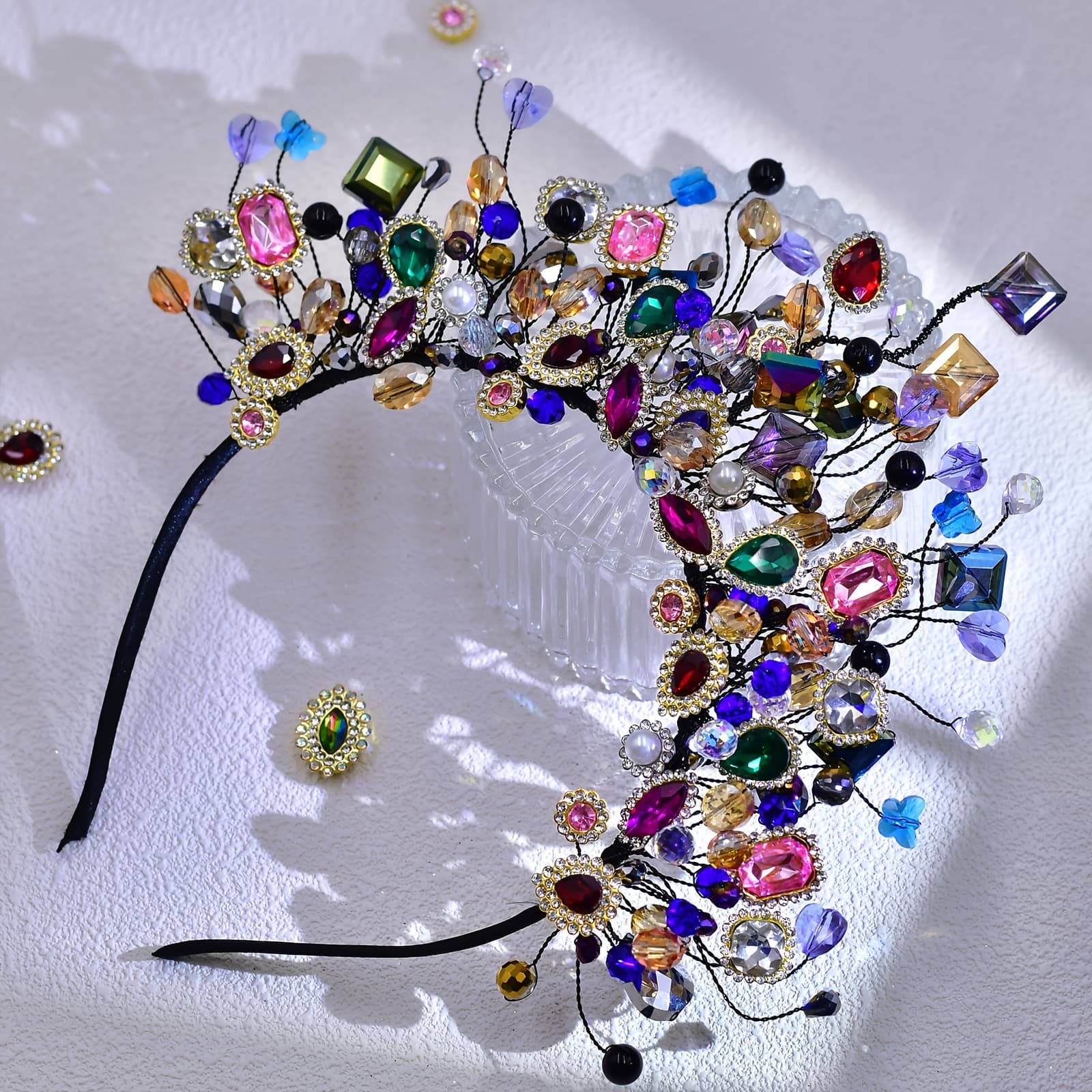 TEMU 1pc Of A Vibrant Tiara Headband Ideal For Weddings, Parties, Carnivals, And Valentine's
