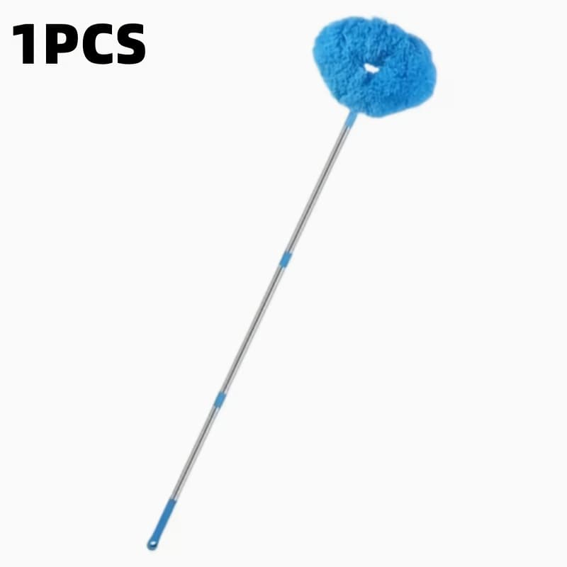 TEMU 1pc 2pcs Ceiling Fan Cleaner Duster, Reusable Microfiber Duster With Extension Pole, 13 To 50 Inch Fan Blade Cleaner, Removable Dusters For Cleaning Walls Bookshelves Door Window Top