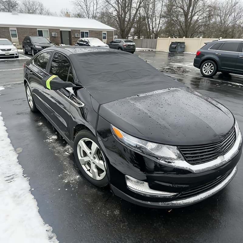 TEMU Strong Magnetic Car Snow Cover | Winter Windshield Frost Protection Cover | Oxford Snow Cover Installs In | Full Side Window Frost Protection