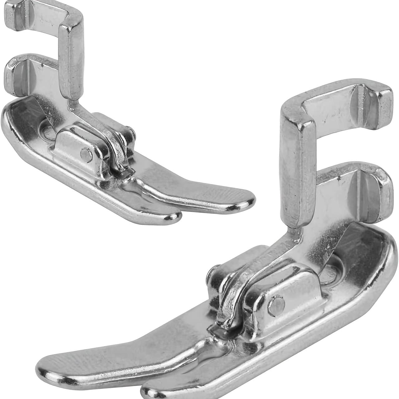 TEMU 2pcs Sewing Machine Presser Foot, Straight Presser Foot Sewing Machine Accessories Compatible With Singer, Brother, , Low Shank Sewing Machines Part Attachment