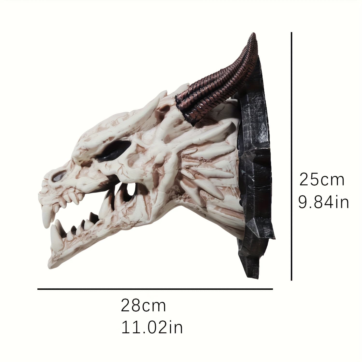 TEMU Gothic-style Wall Art Featuring A Dragon , Made From , Perfect For Halloween And Christmas Celebrations, As Well As Cosplay. This Eerie Decoration Is Suitable For Homes And Bars