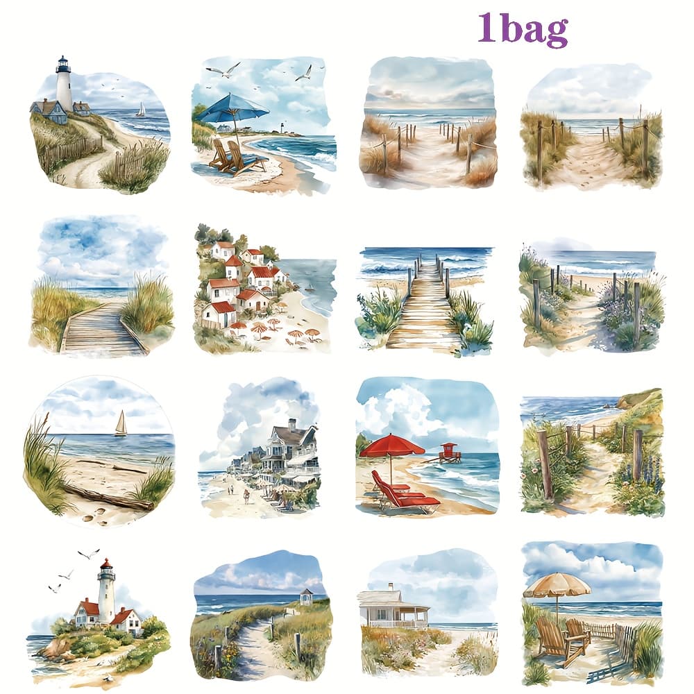 TEMU 1pc Series Stickers - Self-adhesive, Glittery Plastic Decals For Scrapbooking, Journals, And Photo Albums - Fantasy Theme, Rectangular, Single-use, Scrapbooking Additions
