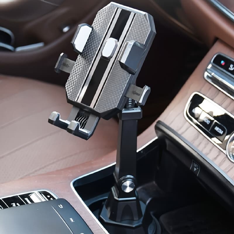 TEMU Adjustable Car Cup Holder Cellphone Mount Stand Universal Car Water Cup Holder Mobile Cell Phone Bracket Support For Iphone 13