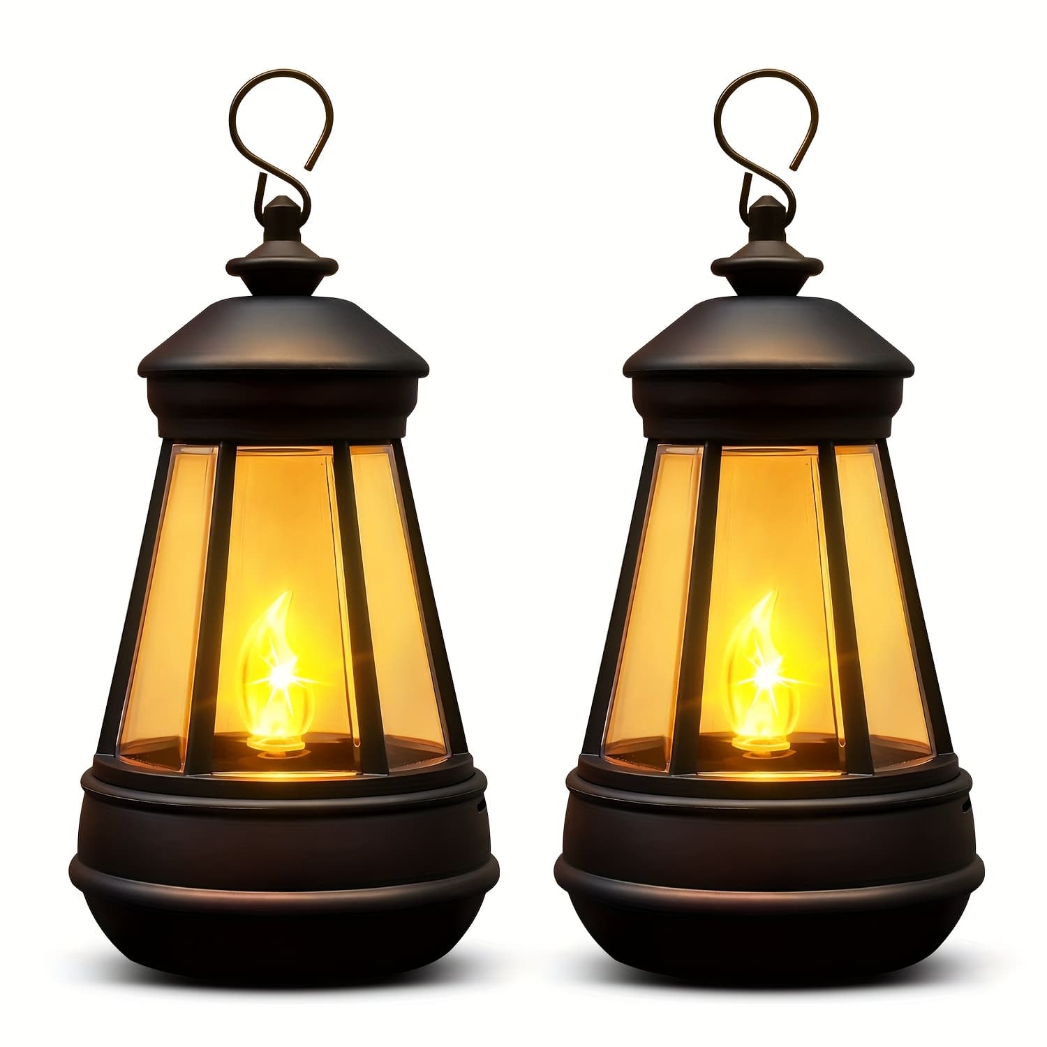 TEMU Replacement For 2-pack Mini Solar Lantern Lights For Outdoor Statues, Small Pendant Light Replacement, Garden Decor Outdoor Lighting For Courtyard & Patio, Warm White Ip44