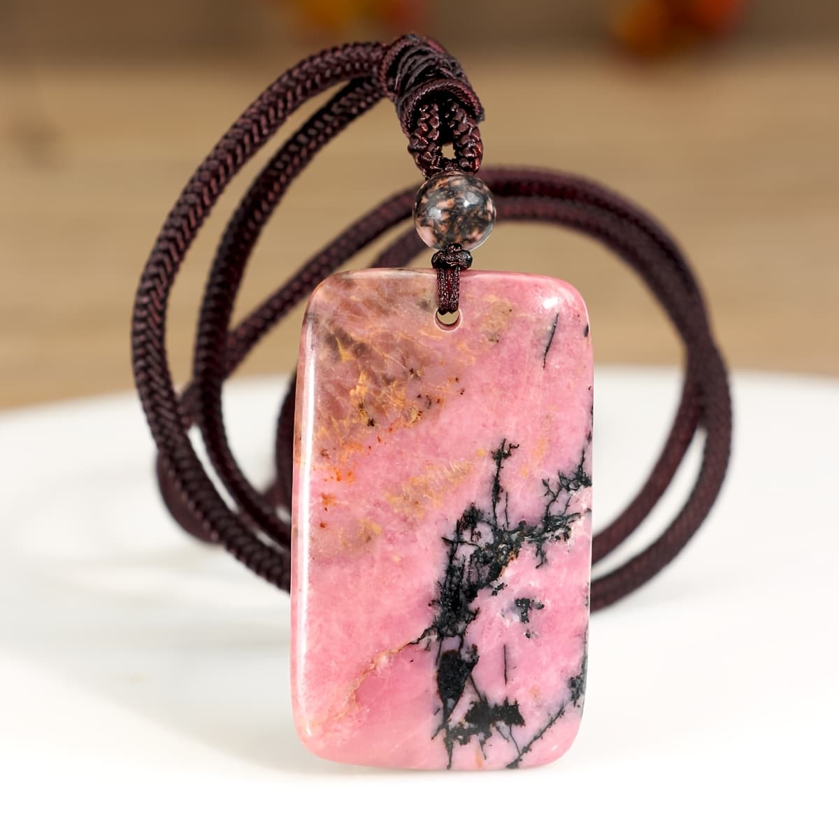 TEMU Necklace Bohemian Natural Stone Unisex Men And Women Long Necklace For Spring Summer Beach Vacation Party Wedding Easter Father's Day Gift Crystal