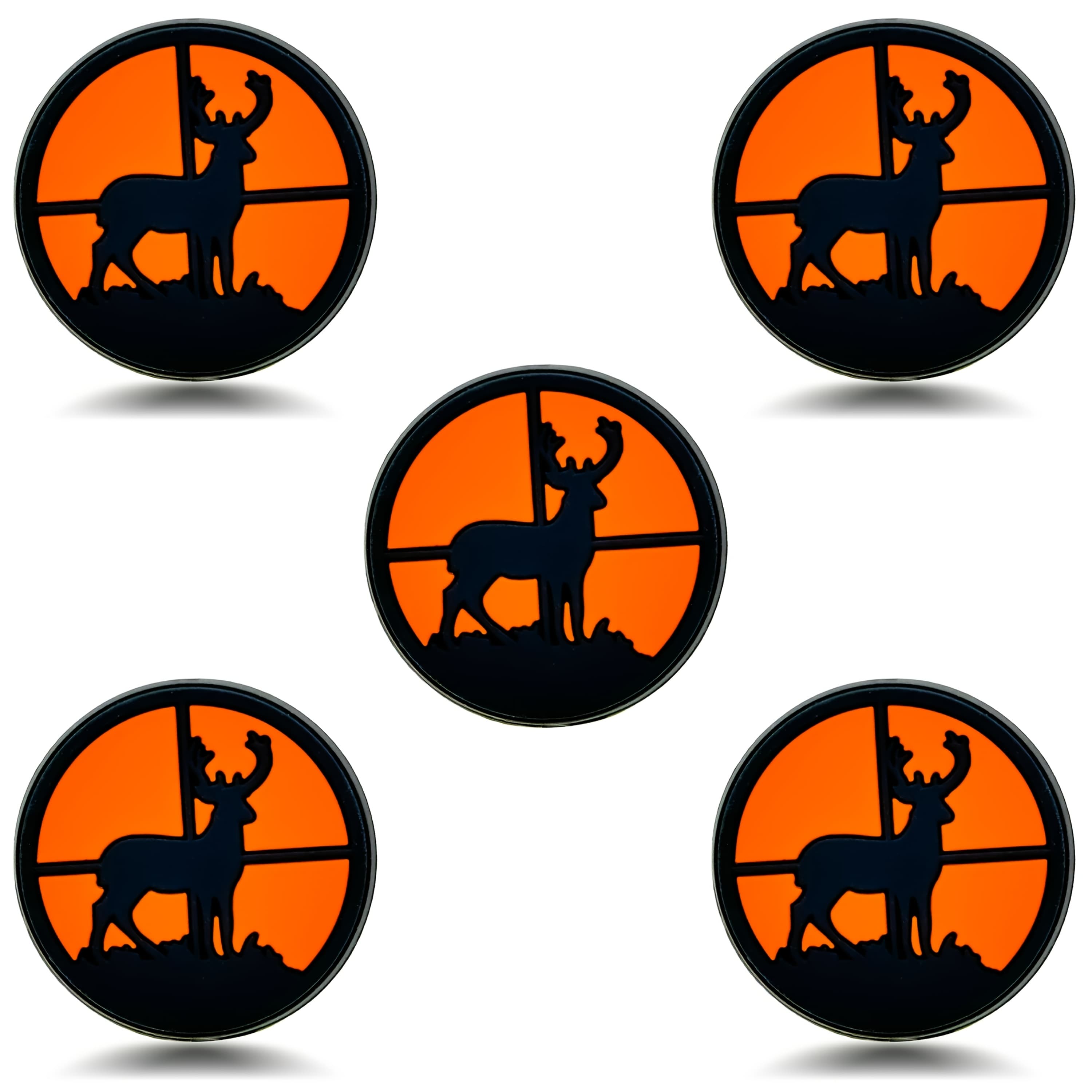 TEMU 5pcs Hunter Theme Silicone Bead Set - Bulk Beads For , Bracelets, Necklaces, Keychains & Crafts, Diy Gift
