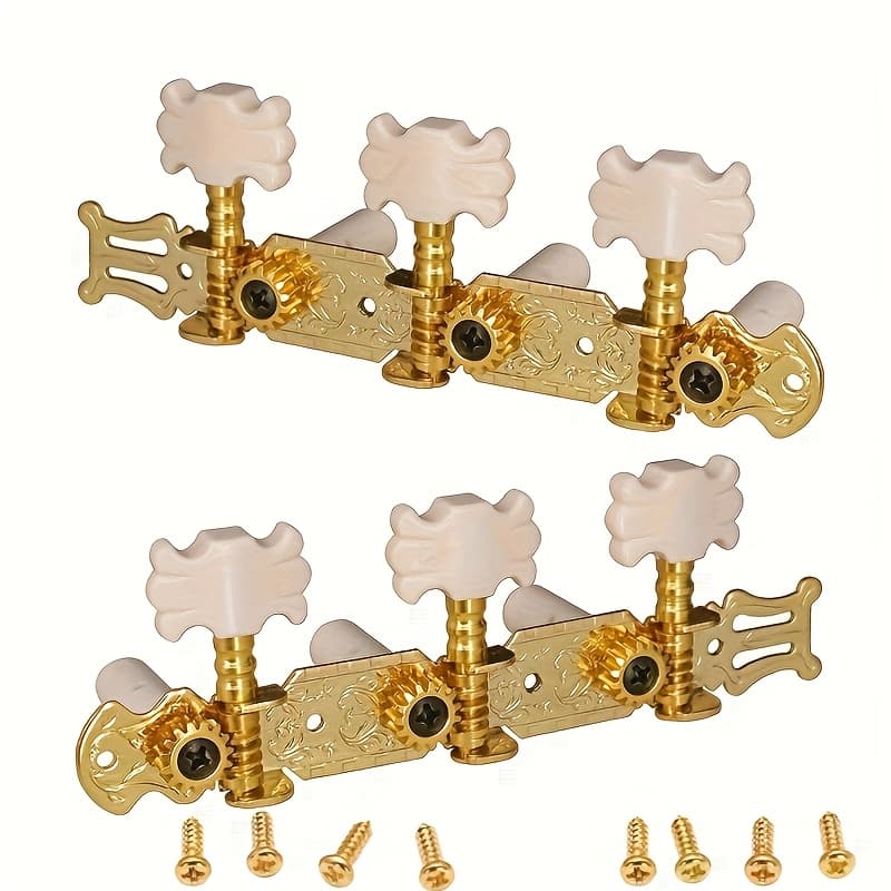 TEMU [1 Pair Tuners] 1 Pair Tuning Pegs Classical Guitar String Tuning Pegs Tuners Machine Heads