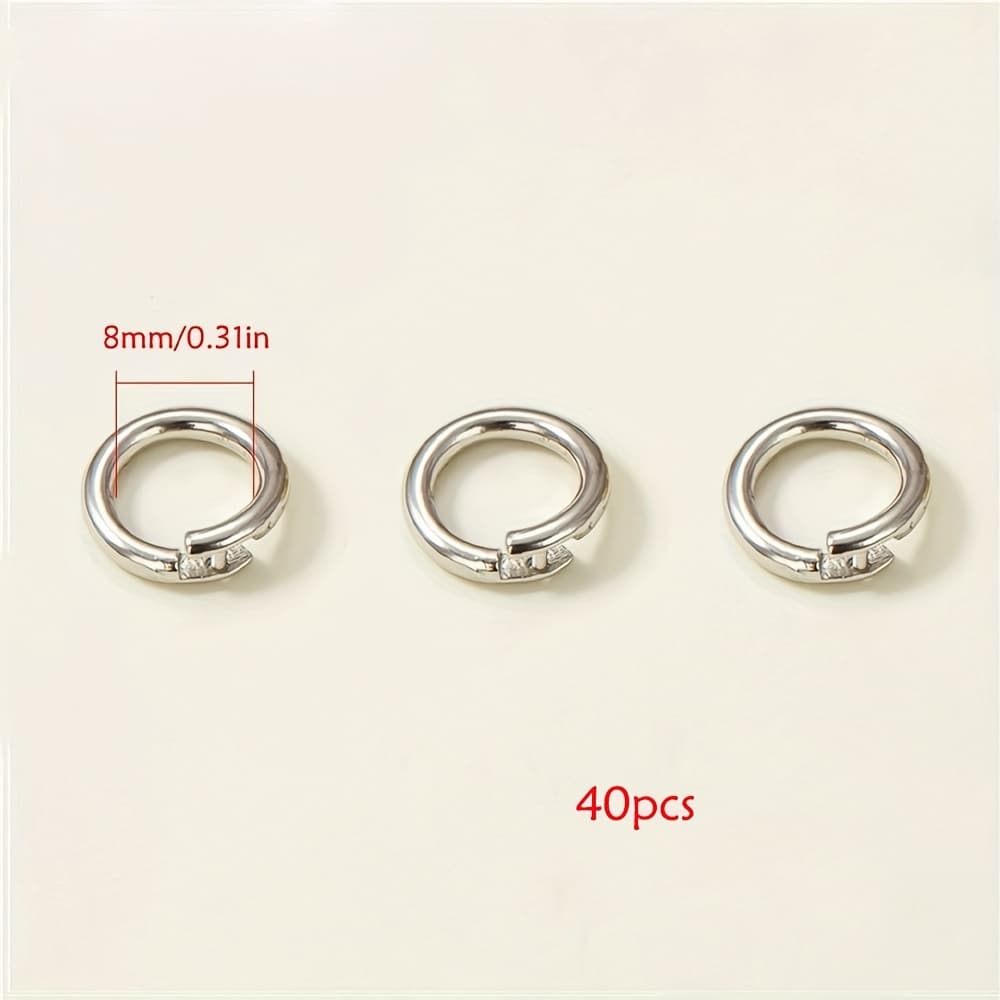 TEMU Jump Rings Suitable For Crafting Jewelry, Including Open Jump Rings For Keychains And Necklaces, As Well As Findings For Jewelry Making