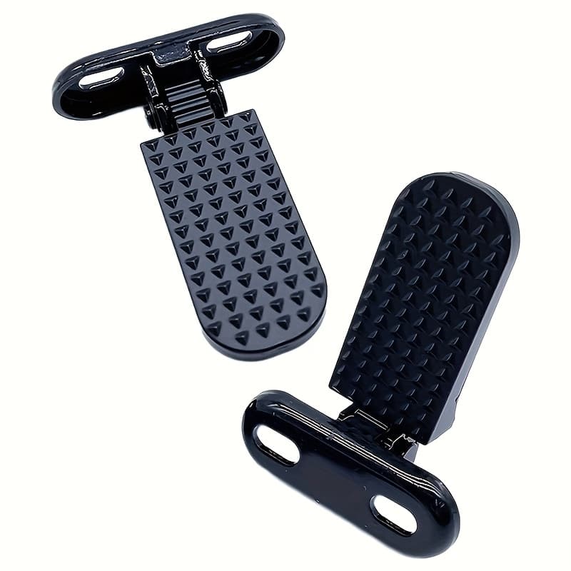 TEMU 2pcs Bike Rear Pedals Metal Foldable Foot Pegs For Electric Bicycle Motorcycle Folding Step Stool Road Bike Footrest Accessory
