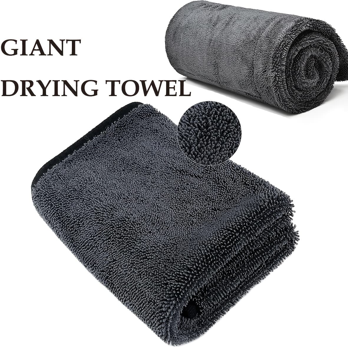 TEMU Microfiber Towels For Cars (35"x 24") Extra Large Ultra Absorbent Car Drying Towel For Cars And Trucks, Without , Scratches, Or Water Spots