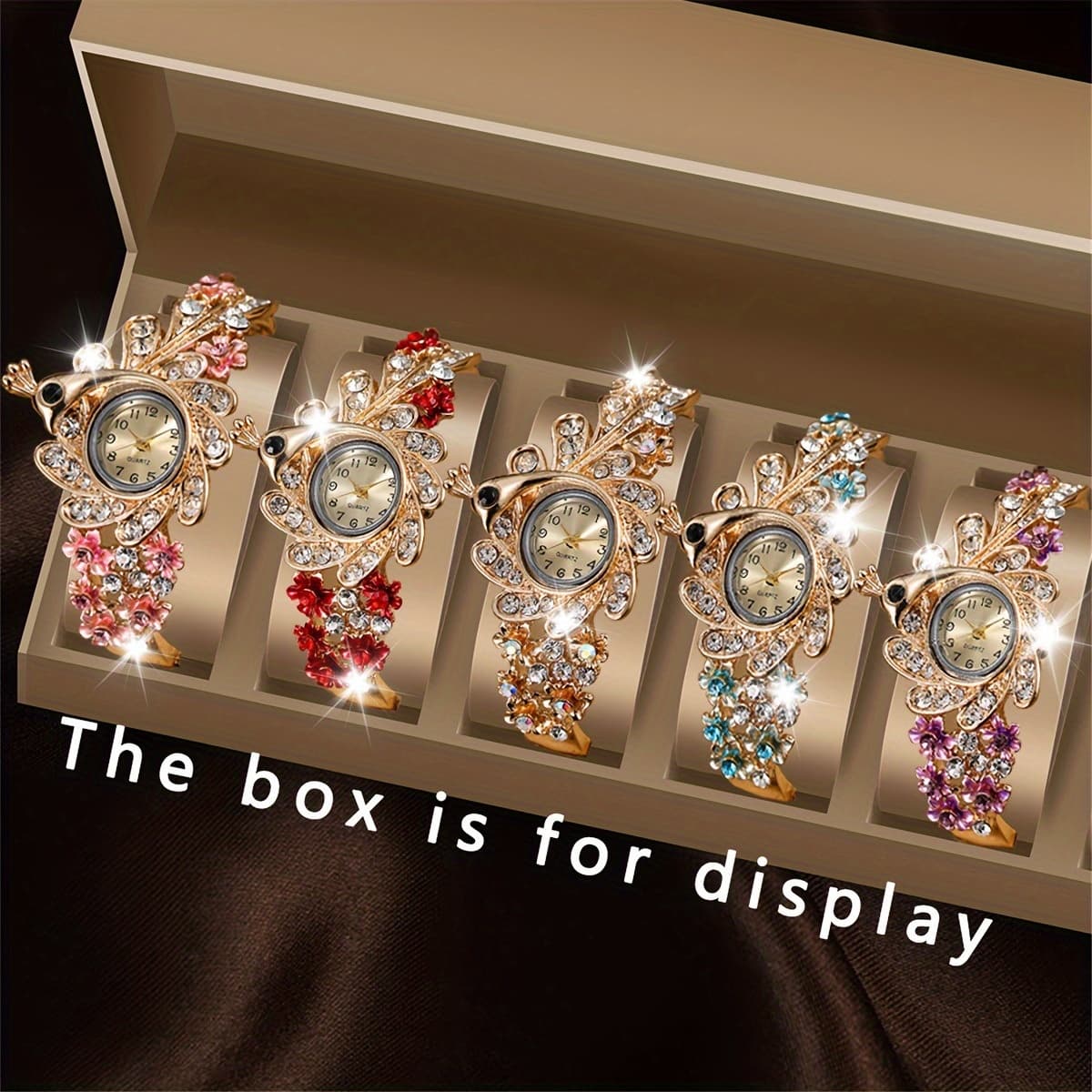 TEMU Set Of 5 Elegant Women's Luxury Watches - Perfect For Birthdays, Christmas, And Halloween