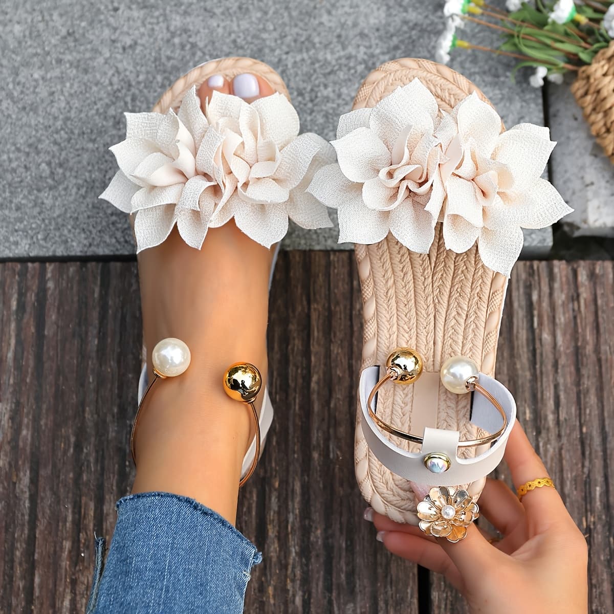 TEMU Western Style Women's New Summer Comfortable Non-slip Casual Fashion Outdoor Lightweight Slippers, Women Shoes