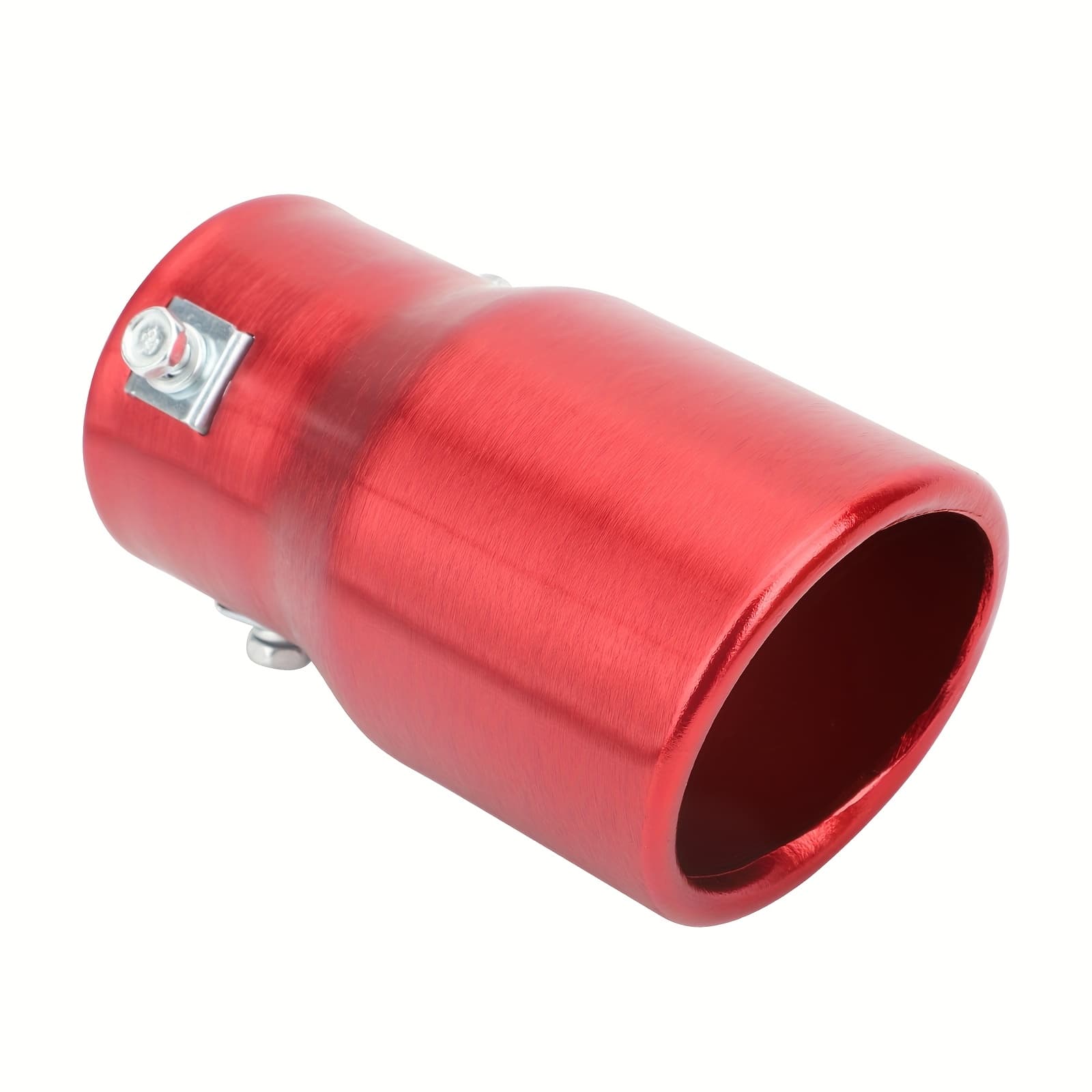 TEMU Red/blue Stainless Steel Exhaust Muffler Tip, Universal Automobiles Tail Pipe, Enhances Car , Exhaust System Accessory, Ideal Gift For Car Enthusiasts