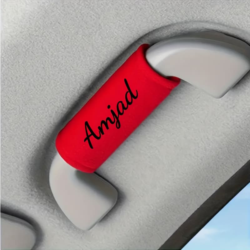TEMU 1pc Custom Embroidered Name Car Handle Cover, Soft Car Handle Protector, Car Door Handle Guard, Car Interior, For , For Mercedes-benz, For , For