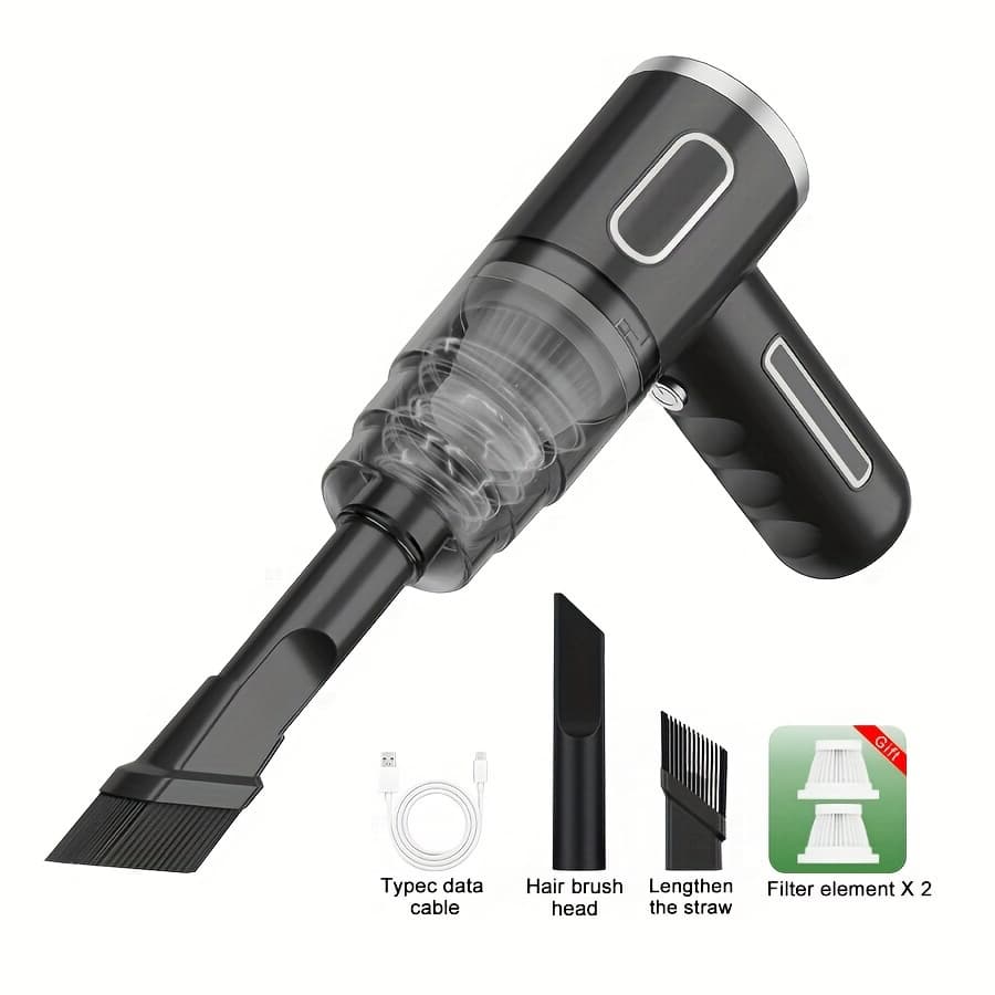 TEMU Rechargeable Handheld Vacuum Cleaner For Home And Car - Powerful Wireless For Auto And Household Cleaning
