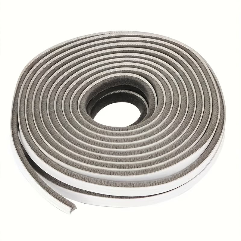 TEMU 2pcs 196.85 - Inch Self - Adhesive Door And Window Sealing Stripsthese Plastic Draft Stoppers Come With An Adhesive Backing, Making Them Suitable For Aluminum Alloy Windows And Wooden Doors