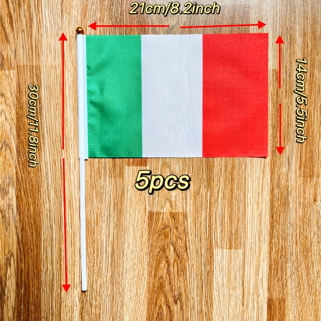 TEMU Italian , 14x21cm/5pcs, Polyester Double-sided Permeable Italian Decoration