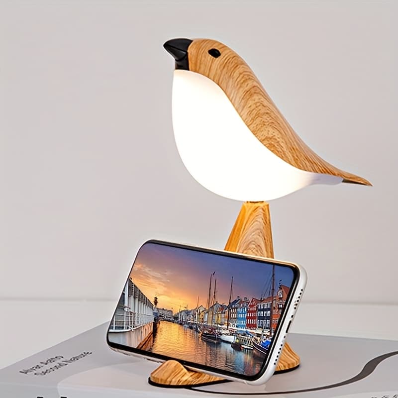 TEMU 1pc Bird Desk Lamp With Remote Control | Adjustable Light, Usb Rechargeable, Bedroom Fragrance Diffuser, Suitable For Valentine's Day Gift (two Colors )