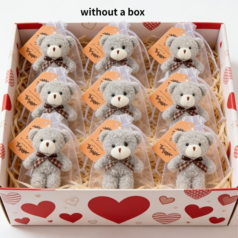 TEMU 27 Mini Bow Bear Ornaments | Comes With A 4.7-inch Plush Bear Keychain, Hard Tulle, A Thank You Tag, Perfect For Weddings, Birthdays, Easter Celebrations, And Holiday Presents