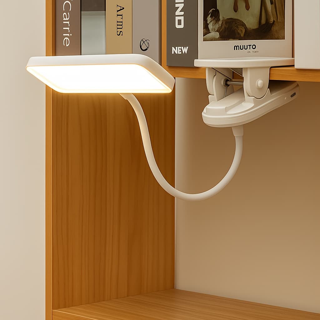 TEMU Usb Rechargeable Led Desk Lamp With 3-level Touch Dimming, Eye Protection Study Lamp And Portable Night Light For Home Office Reading, Flexible Gooseneck Design