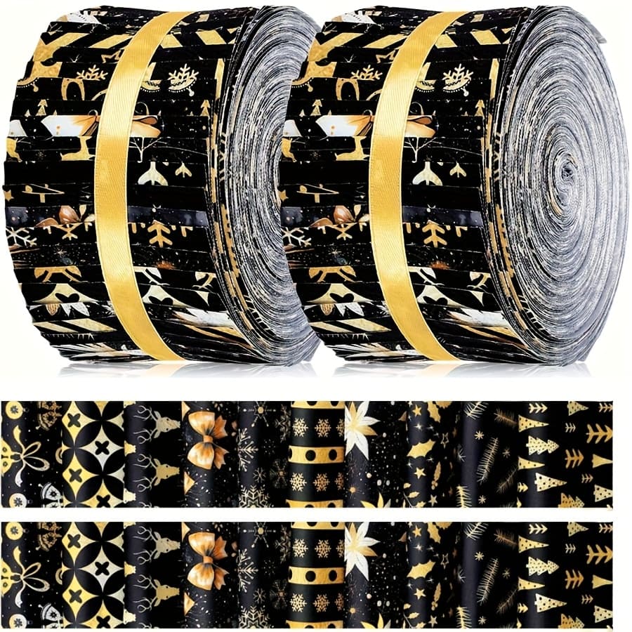 TEMU 40pcs Jelly Fabric Quilting Roll Fabric Squares Precut Roll For Craft Sewing