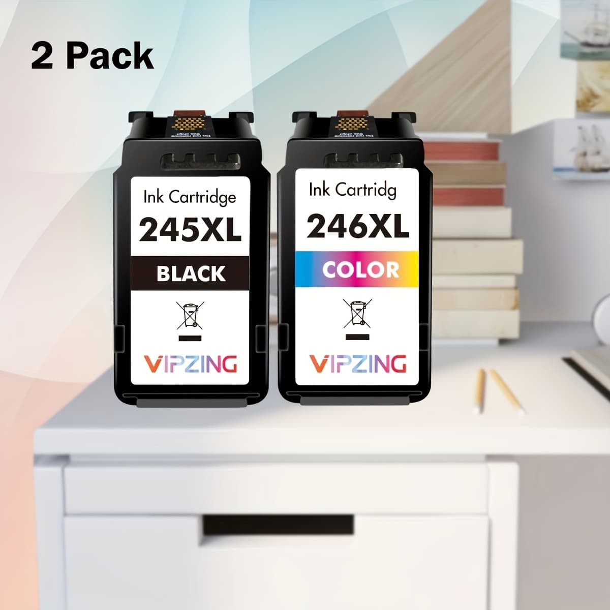 TEMU Replacement Ink Cartridges That Work With For Models 245xl And ( Cartridges Included) For Printers Like Mx490, Mg2522, And More