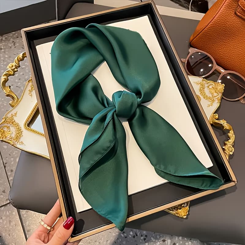 TEMU A 70-inch Versatile Solid Color Scarf Stylish, Easy, And Elegant. The Fabric Is Soft, Smooth, And Comfortable Without Pilling, Making It Suitable For , , And Parties