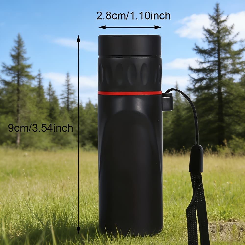 TEMU 10x25mm Portable Monocular, Suitable For Everyday Indoor And Outdoor Use, Comes With Additions Including A Storage Bag, Lanyard, And Cleaning Cloth