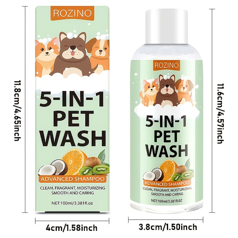 TEMU Pet Shampoo - Shampoo, Condition, Deodorizes, , And Adds Fragrance. And Non-irritating, Deep Cleanses. Hypoallergenic Pet Shampoo Formulated For . ""