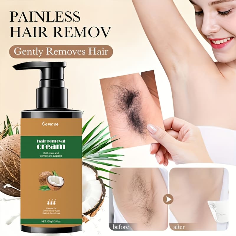 TEMU Instant Hair Removal Cream Suitable For Underarms, Bikini Line, - Fast-acting Gentle Formula For Skin, Thighs, Lips, - Residue-free For &, Care For Private Areas