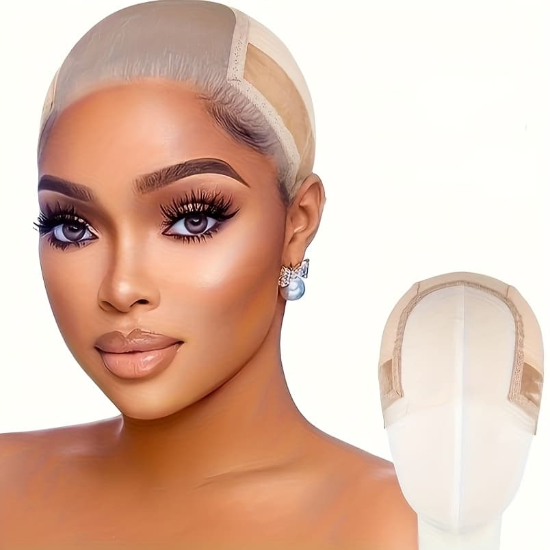TEMU 1pc Wig With A Grip Band, Featuring Transparent Lace Designed For Lace Front Wigs, And An Elastic Melting Band For A