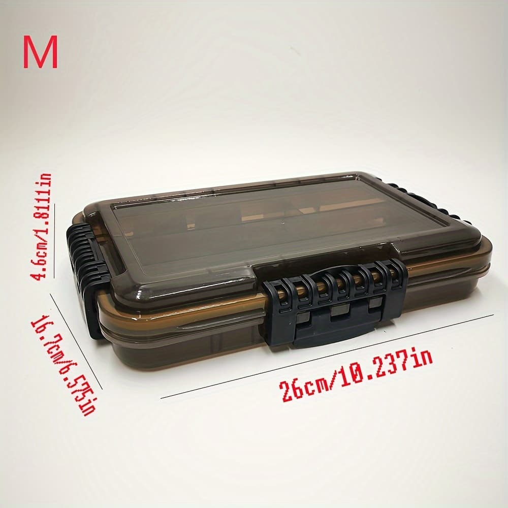 TEMU Lure Box Fishing Gear Storage Box Fake Bait Soft Fishing Tackle Hook Storage Box Sea Rod Fishing Raft Fishing Tool Box